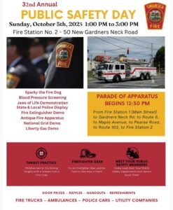 2025 Swansea Firefighters Public Safety Day Flyer