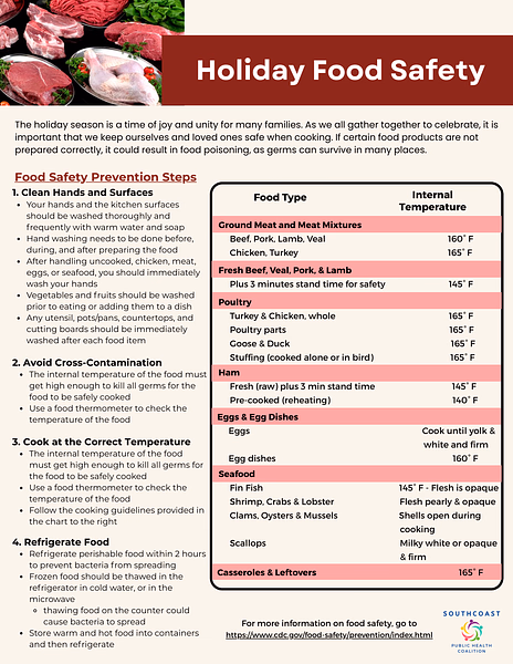 Holiday Food Safety Screenshot