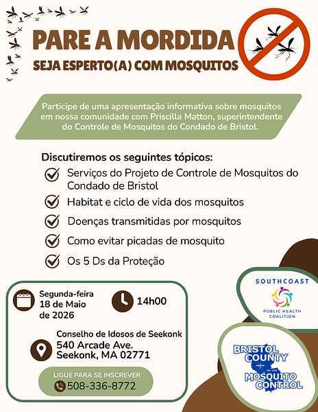 Stop The Bite: Be Mosquito Smart Portuguese Flyer