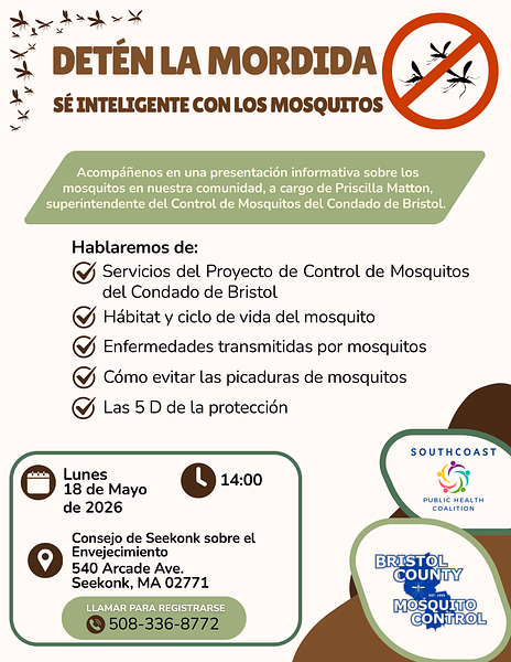 Stop The Bite: Be Mosquito Smart Spanish Flyer